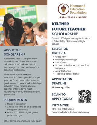 Keltner Future Teacher Scholarship (English)