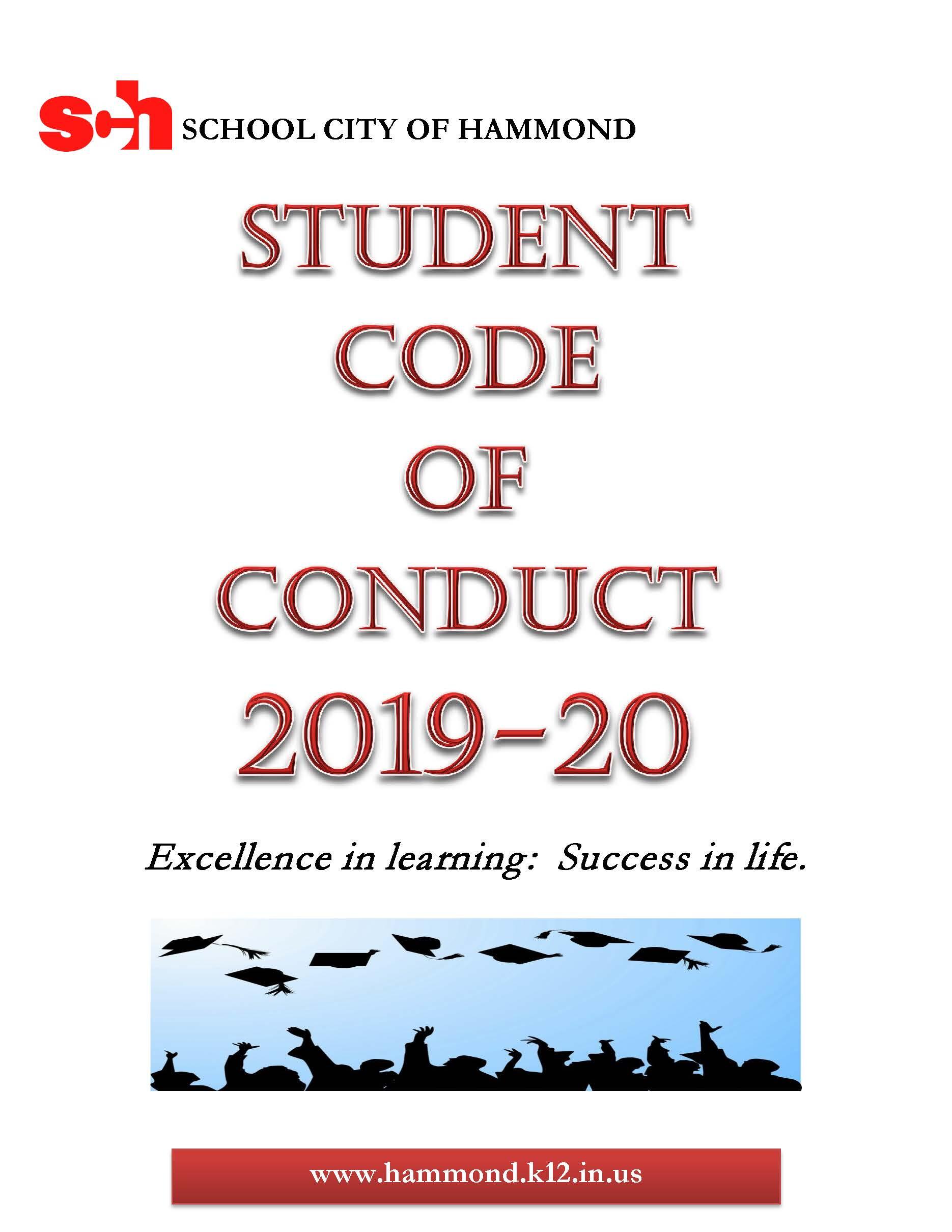 Student Code of Conduct 2019-2020 - English